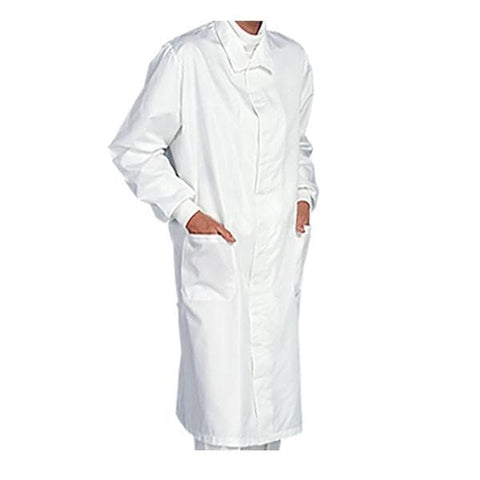 Fashion Seal Lab Coat Fluid Resistant Polyester Barrier Fabric Fashion Shield Unsx Wht Md Each - 450-M