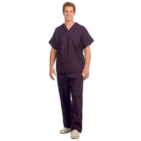 Fashion Seal Shirt Scrub Fashion Seal 78730 Unisex Medium Eggplant Each - 78730-M