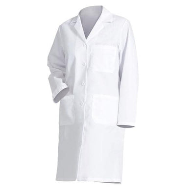 Fashion Seal Lab Coat 65% Polyester / 35% Cotton Fashion Poplin Womens White Sz 8 39.5 in Each - 477-8