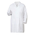 Fashion Seal Lab Coat Knee Length 65% Polyester / 35% Cotton Mens White Size 44 41 in Each - 485-44