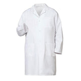 Fashion Seal Lab Coat Knee Length 65% Polyester / 35% Cotton Mens White Size 46 41 in Each - 485-46