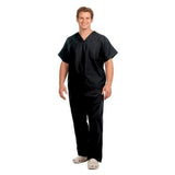 Fashion Seal Shirt Scrub Fashion Seal 78729 Unisex Large Black Each - 78729-L