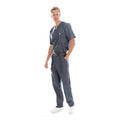 Landau for Men (R) Shirt Scrub 7594 Mens Small Steel Grey Each - 7594-STP-SML