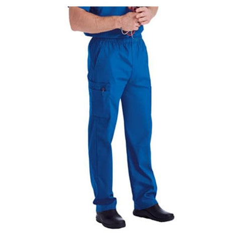 Landau for Men (R) Pant Scrub 8555 Mens Small Royal Blue Each - 8555-BEP-SML