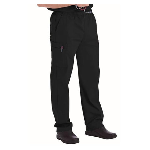 Landau for Men (R) Pant Scrub 8555 Mens X-Large Black Each - 8555-BKP-XLG