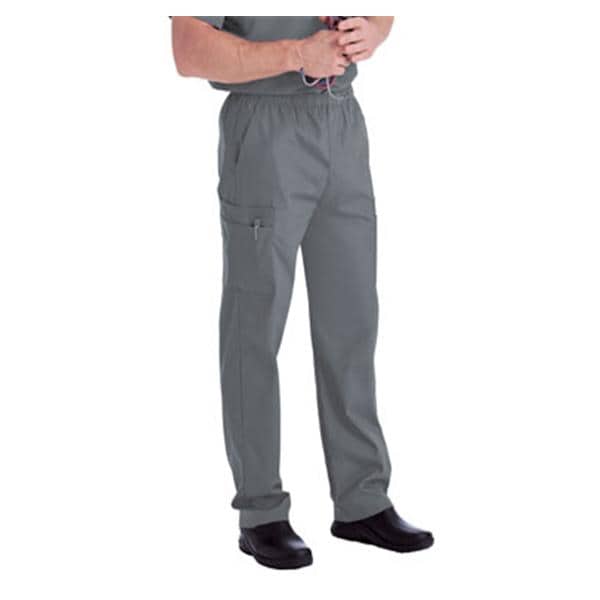 Landau for Men (R) Pant Scrub 8555 Mens Small Steel Grey Each - 8555-STP-SML