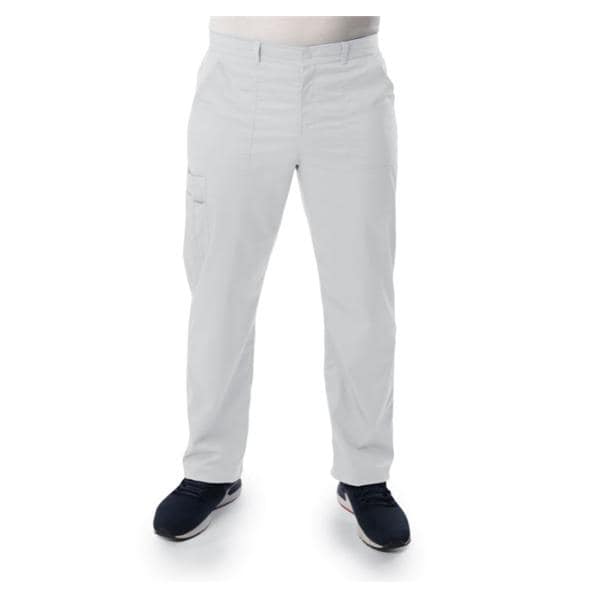 Landau for Men (R) Pant Scrub 8555 Mens X-Large White Each - 8555-WWVCXLG