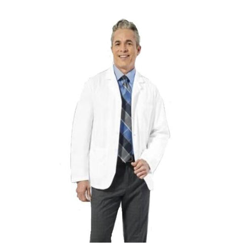 Fashion Seal Lab Jacket Consultation 65% Polyester / 35% Cotton Mens White Large 5 Pockets Each - 175-L