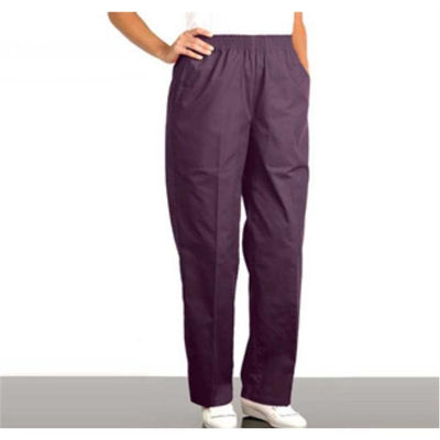 Fashion Seal Scrub Pant Fashion Poplin Womens 2X Large Eggplant Each - 7450-2XL