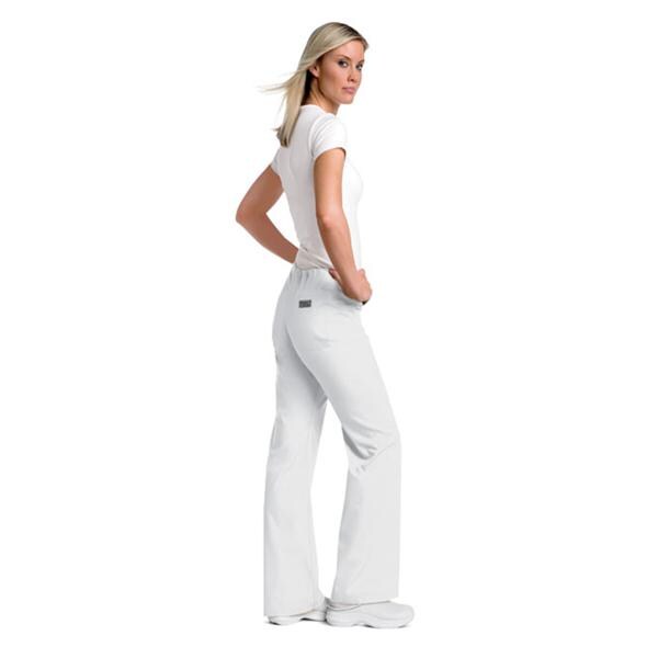 Urbane (TM) Scrub Pant Urbane 9502 Womens X-Small White Each - 9502-WWXYXSM