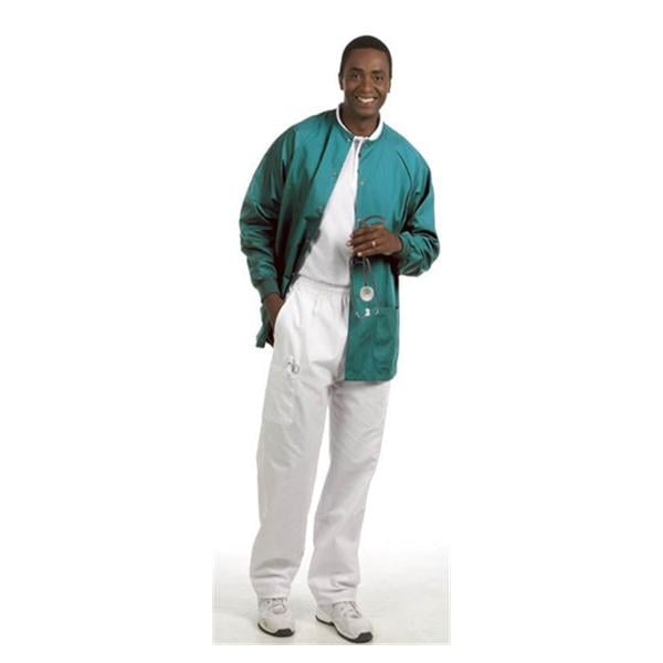 Fashion Seal Jacket Warm-Up 65% Polyester / 35% Cotton Poplin Unisex Teal XL 2 Pockets Each - 7683-XL
