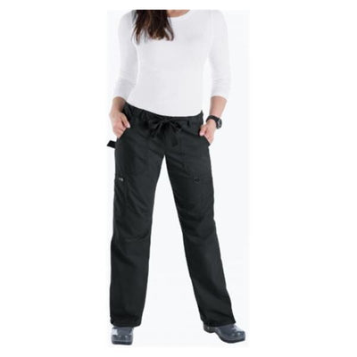 Koi by Kathy Peterson Pant Scrub 701 Womens X-Small Tall Black Each - 701T-02-XS