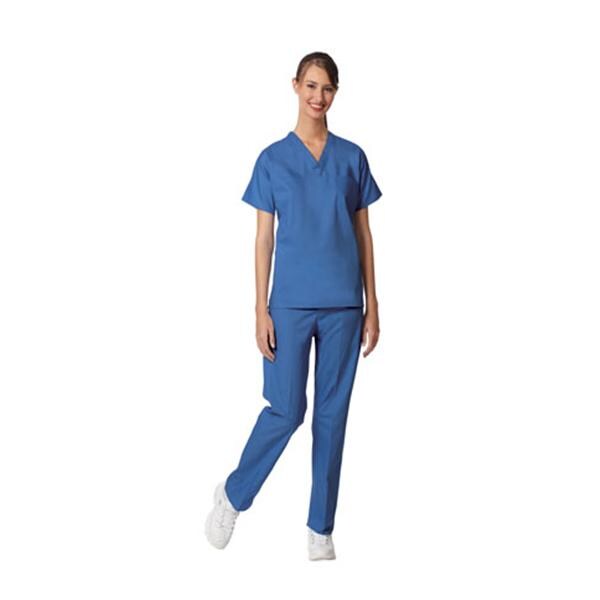 Fashion Seal Shirt Scrub 55% Cotton / 45% Polyester Unisex Ceil Blue 4XL Reversible Pckt Each - 6796-4XL
