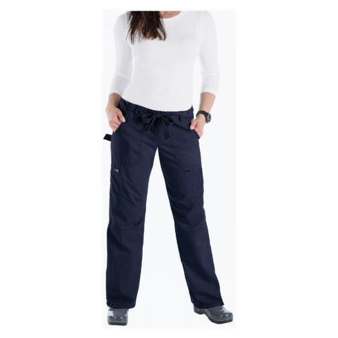 Koi by Kathy Peterson Pant Scrub 701 Womens X-Small Tall Navy Each - 701T-12-XS