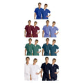 Fashion Seal Shirt Scrub 100% Cotton Unisex Ceil Blue Large Reversible 1 Pocket Each - 6717-L