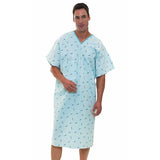 Fashion Seal Gown Patient Polyester / Cotton Sheeting Lg 47" Unsx Sprklr Ang Bck Adlt Each - 714-L