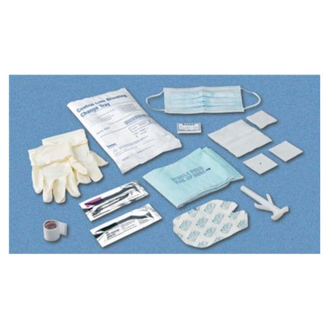 Busse Hospital Disposable Tray Dressing Change Central Line W/ Glv/Isprpl Alc Swbstk Strl 50/Ca - 837