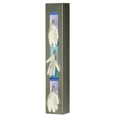 Bowman Medical Products Glove Box Holder Stainless Steel Triple Gray Each - GS-109