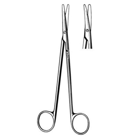 Sklar Instruments Scissors Dissecting Metzenbaum 7" Blunt/Blunt Smooth Curved Stainless Steel Each - 75-5670