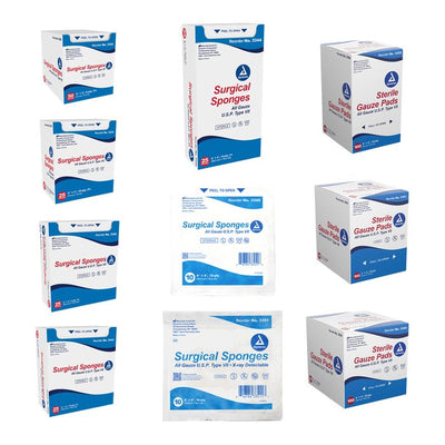 Dynarex Gauze Sponges & Pads - Sterile & Non-Sterile non Sterile 8 ply case of 25 per box quantity is 200