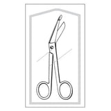 Sklar Instruments Scissors Bandage Lister Econo 5-1/2" Blunt/Blunt Smooth Angled SS Disp 50/Bx - 96-2502