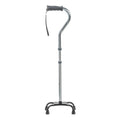 Drive Medical Folding Quad Cane, Small Base, Charcoal, 1EA, 12/CV - RTL10310FCH