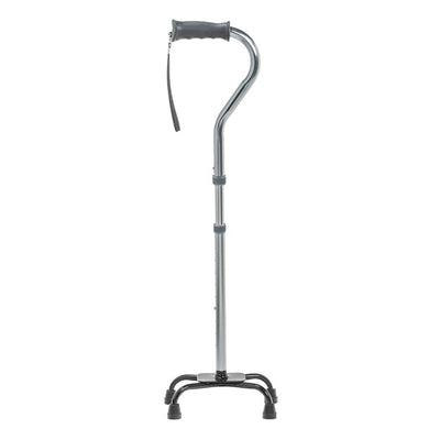 Drive Medical Folding Quad Cane, Small Base, Charcoal, 1EA, 12/CV - RTL10310FCH