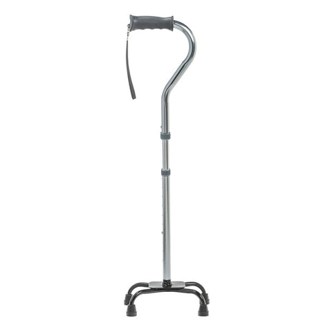 Drive Medical Folding Quad Cane, Small Base, Charcoal, 1EA, 12/CV - RTL10310FCH