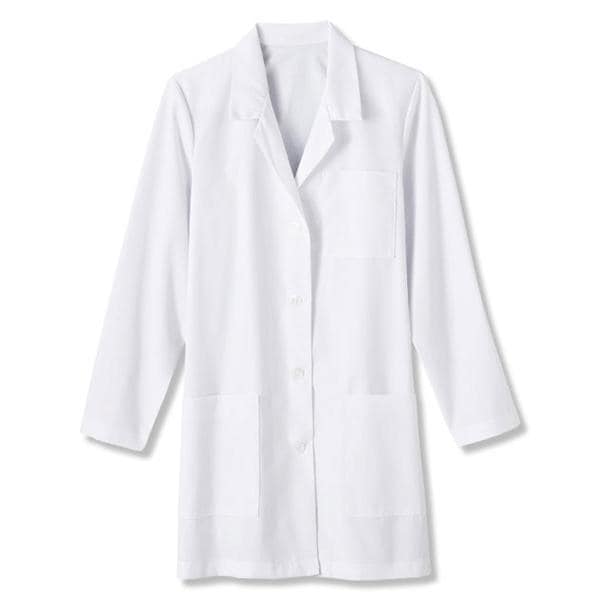 META By White Swan Lab Coat 65% Polyester / 35% Cotton META Fundamentals Womens White Medium 33" Each - 15000-011-M