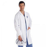 META By White Swan Lab Coat 65% Polyester / 35% Cotton META Fundamentals Mens White 5X Large 38" Each - 15112-011-5X