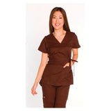 koi Design LLC Shirt Scrub 137 Katelyn Womens X-Small Espresso Each - 137-52-XS