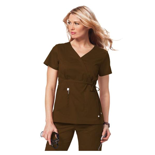koi Design LLC Shirt Scrub 137 Katelyn Womens Small Espresso Each - 137-52-S