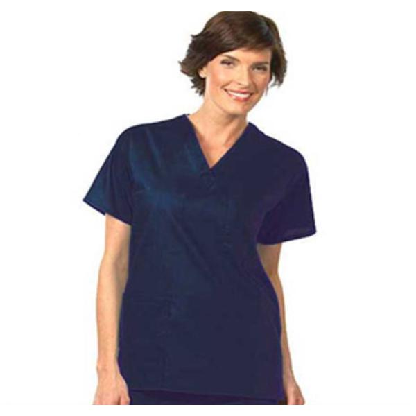 Fashion Seal Shirt Scrub Unisex Large Navy Each - 7889-L
