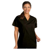 Fashion Seal Shirt Scrub 65% Polyester / 35% Cotton Unisex Black XS Reversible 1 Pocket Each - 6601-XS