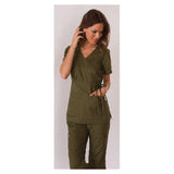 koi Design LLC Shirt Scrub 137 Katelyn Womens Small Olive Each - 137-57-S