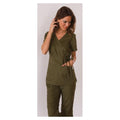 koi Design LLC Shirt Scrub 137 Katelyn Womens X-Small Olive Each - 137-57-XS