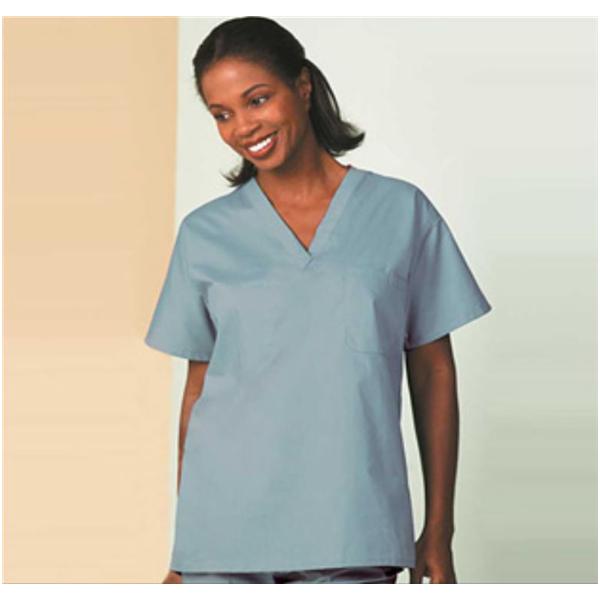 Fashion Seal Shirt Scrub Fashion Blend Unisex X-Small Misty Green Each - 6795-XS