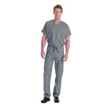 Landau Uniforms Inc. Shirt Scrub 7502 Unisex 2X Large Steel Grey Each - 7502-STP-XXL