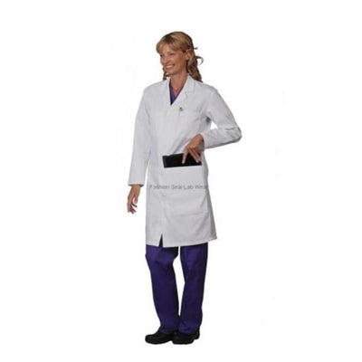 Fashion Seal Lab Coat Consultation 65% Polyester / 35% Cotton Unisex White Large 41 in Each - 1475-L