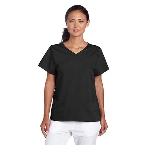 Urbane (TM) Shirt Scrub Urbane 9577 Sophie Crossover Womens X-Small Black Each - 9577-BKAH-XS