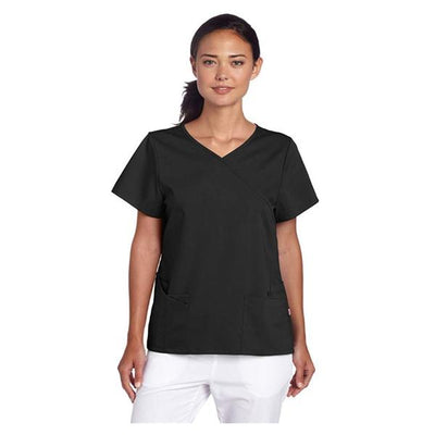 Urbane (TM) Shirt Scrub Urbane 9577 Sophie Crossover Womens Large Black Each - 9577-BKAH-L