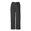 Cherokee Workwear Pant Scrub Cherokee 4100 Unisex Medium Black Each - 4100-BLKW-M