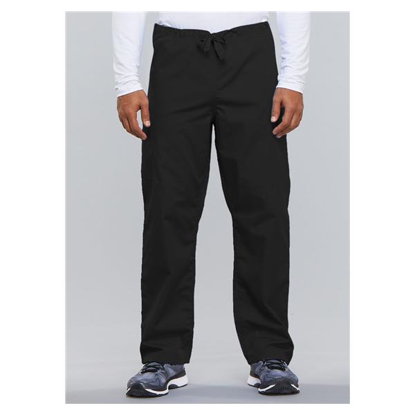 Cherokee Workwear Pant Scrub Cherokee 4100 Unisex 2X Small Black Each - 4100-BLKW2XS