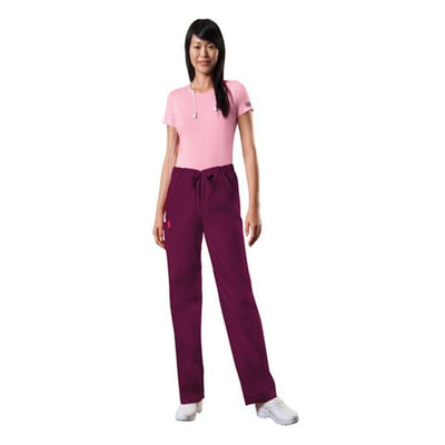 Cherokee Workwear Pant Scrub 4100 Unisex Large Tall Wine Each - 4100T-WINW-L