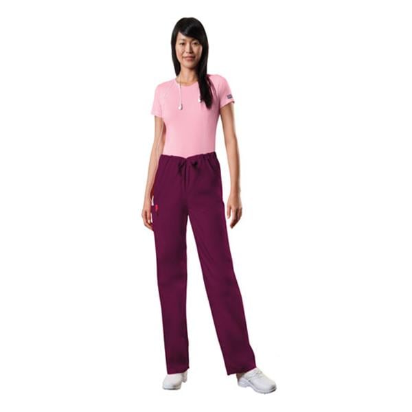 Cherokee Workwear Pant Scrub Cherokee 4100 Unisex 2X Small Wine Each - 4100-WINW2XS