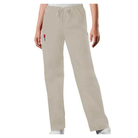 Cherokee Workwear Pant Scrub Cherokee 4100 Unisex X-Small Short Khaki Each - 4100S-KHKWXS