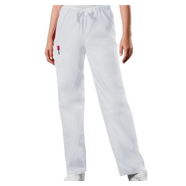 Cherokee Workwear Pant Scrub Cherokee 4100 Unisex 3X Large Short White Each - 4100S-WHTW3X