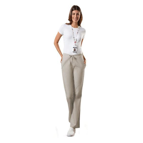Cherokee Workwear Scrub Pant 4101 Womens Small Tall Khaki Each - 4101T-KHKW-S