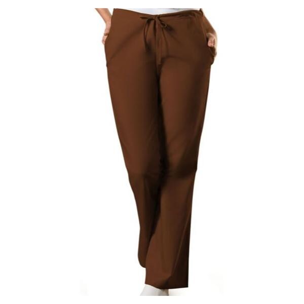 Cherokee Workwear Scrub Pant 4101 Womens X-Small Petite Chocolate Each - 4101P-CHCWXS