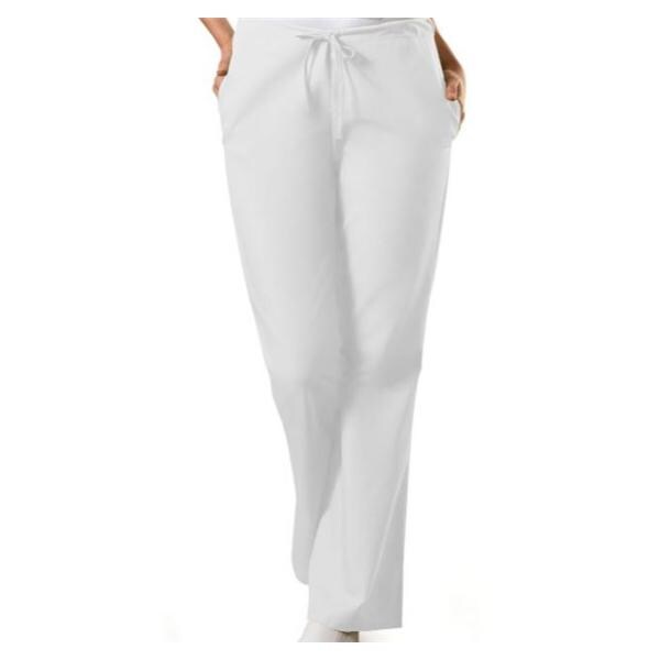 Cherokee Workwear Scrub Pant 4101 Womens Small Petite White Each - 4101P-WHTW-S